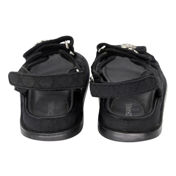 Chanel Quilted Crystal 39 Cc Dad Chunky Sandals CC-0921N-0002 - Picture 9 of 11